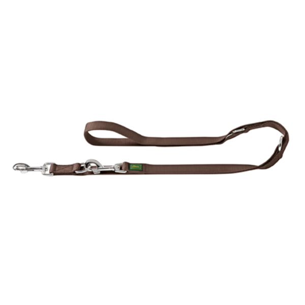 Hunter Verstellbare Führleine braun 20 mm/200 cm, Hundezubehör