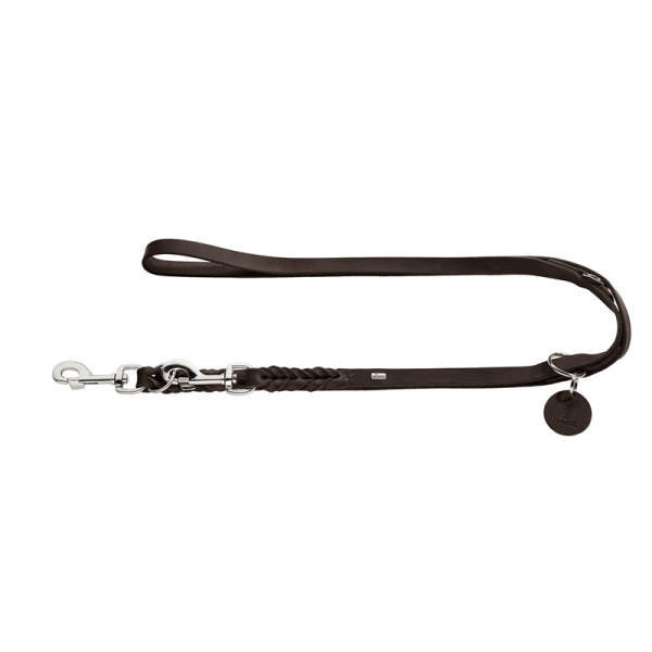 Hunter Verstellbare Führleine Solid Education braun 13 mm/200 cm, Hundezubehör