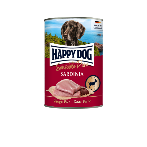 Happy Dog Dose Sensible Pure Sardinia Ziege 400g, Nassfutter für Hunde
