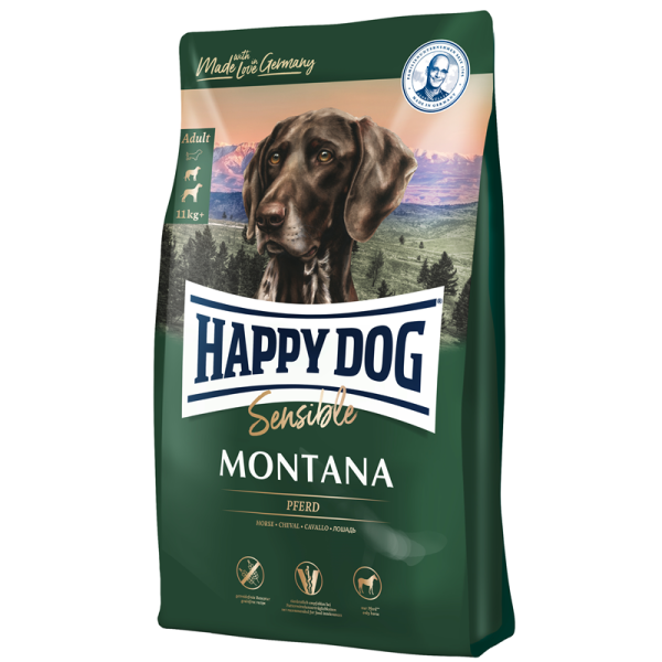 Happy Dog Supreme Sensible Montana 1 kg, Alleinfuttermittel für alle ausgewachsenen Hunde