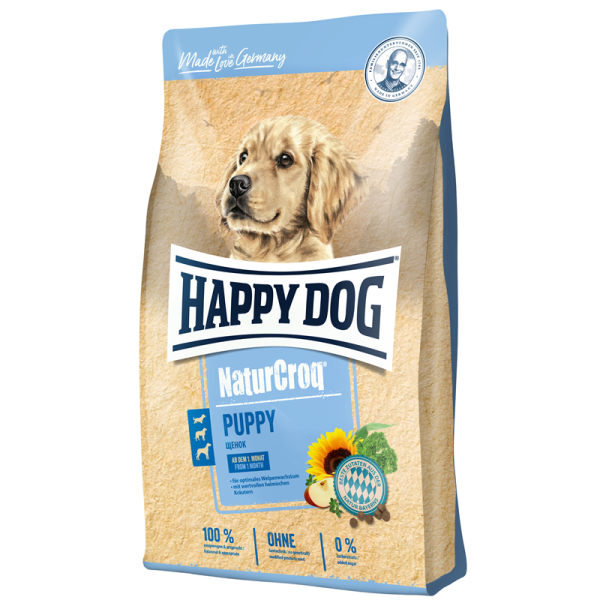 Happy Dog NaturCroq Puppy 1kg, Alleinfuttermittel für Hundewelpen ab der 4. Woche