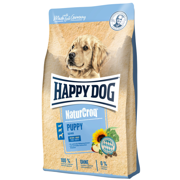 Happy Dog NaturCroq Puppy 15kg, Alleinfuttermittel für Hundewelpen ab der 4. Woche