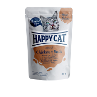 Happy Cat Pouches Meat in Sauce Adult Huhn & Ente 85g