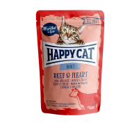 Happy Cat Pouches All Meat Adult Rind & Herz 85g