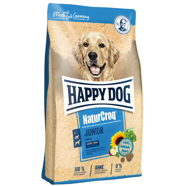 Happy Dog NaturCroq Junior 15 kg, Alleinfuttermittel für Hundewelpen