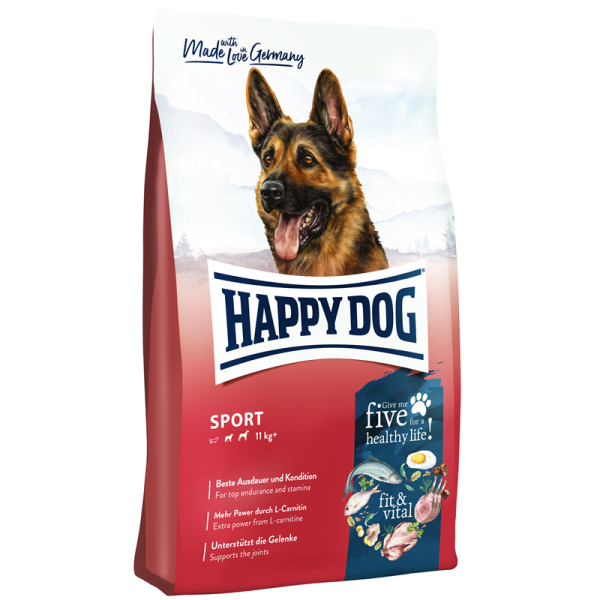 Happy Dog Supreme fit & vital Sport 1kg, Alleinfuttermittel für Hunde mit hoher Aktivität und im Sportbereich