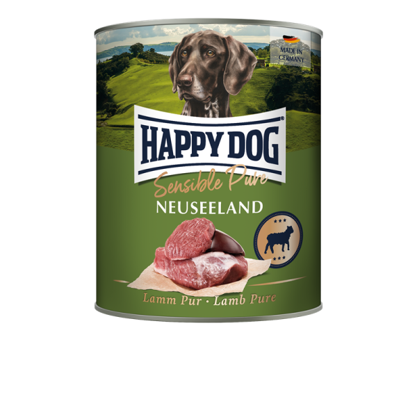 Happy Dog Dose Sensible Pure Neuseeland Lamm 800g, Alleinfuttermittel für ausgewachsene Hunde