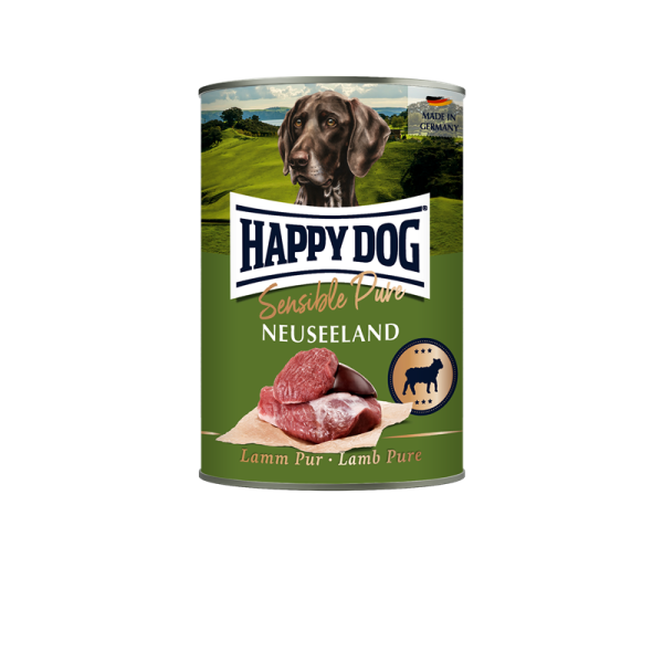 Happy Dog Dose Sensible Pure Neuseeland Lamm 400g, Alleinfuttermittel für ausgewachsene Hunde