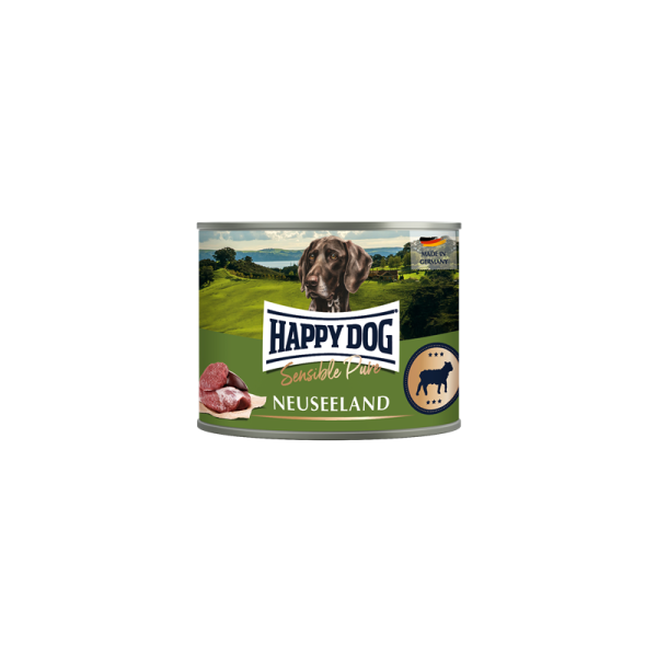 Happy Dog Dose Sensible Pure Neuseeland Lamm 200g, Alleinfuttermittel für ausgewachsene Hunde