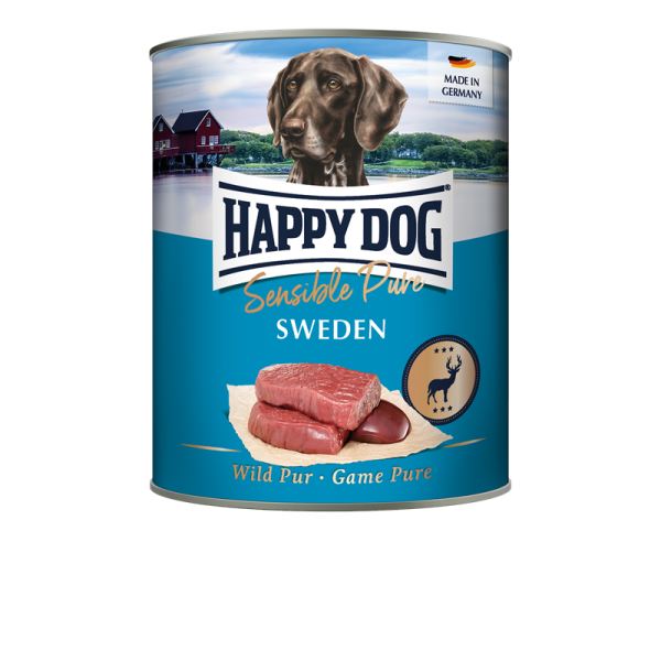 Happy Dog Dose Sensible Pure Sweden Wild 800g, Alleinfuttermittel für ausgewachsene Hunde