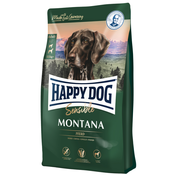 Happy Dog Supreme Sensible Montana 4 kg, Alleinfuttermittel für alle ausgewachsenen Hunde