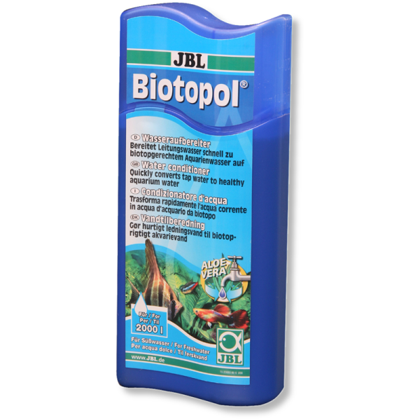 JBL Biotopol 500 ml, Bei Neueinrichtung, Wasserwechsel und nach Fischkrankheiten für Süßwasser-Aquarien und Wasserschildkröten