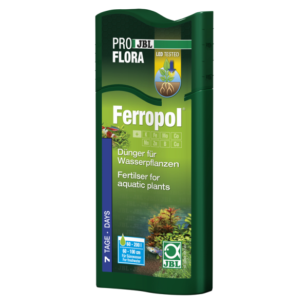 JBL PROFLORA Ferropol 250 ml, Grundversorgung für Wasserpflanzen: Basisdünger für Süßwasser-Aquarien