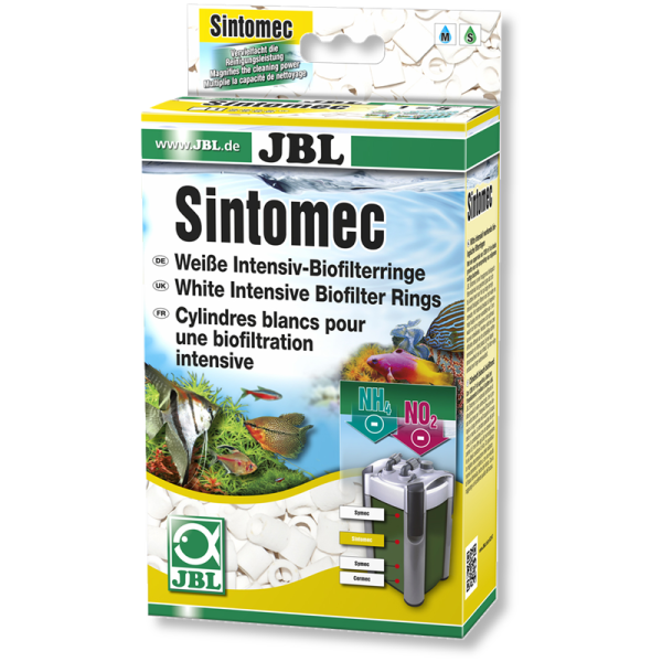 JBL Sintomec, Biologischer Abbau von Schadstoffen in Süß- und Meerwasser-Aquarien: Bio-Sinterglasringe zum Einsatz im Aquarienfilter