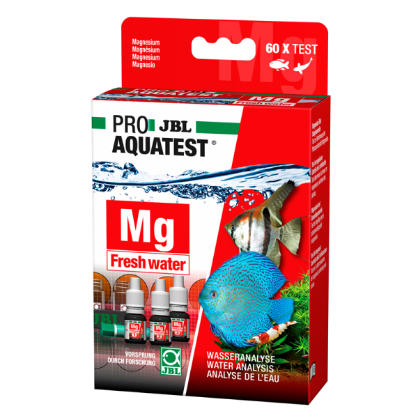 JBL PROAQUATEST Mg Magnesium Fresh water, Für perfekten Aquarienpflanzenwuchs: Bestimmung des optimalen Magnesiumwertes zur Düngekontrolle für Süßwasser-Aquarien
