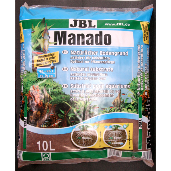 JBL Manado 10 l, Optimal zur Pflanzenpflege: Bodengrund für Süßwasseraquarien