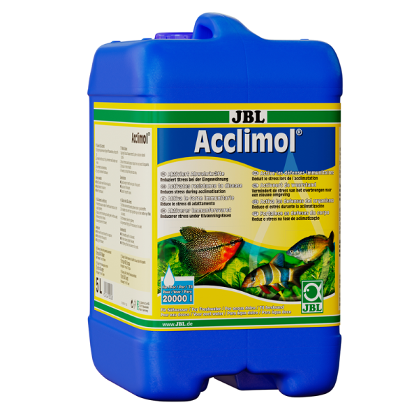 JBL Acclimol 5 l, Wasseraufbereiter für Süßwasser-Aquarien zur Eingewöhnung von Fischen