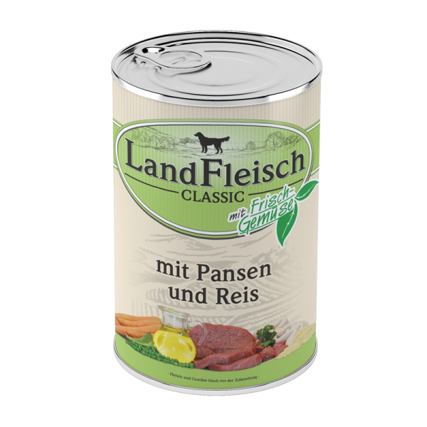 LandFleisch Classic Pansen & Reis mit Frischgemüse 400g