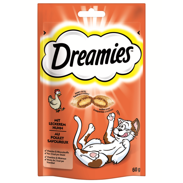 Dreamies Cat Snack mit Huhn 60g, Die traumhaften Katzensnacks