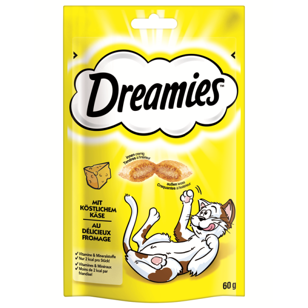 Dreamies Cat Snack mit Käse 60g, Die traumhaften Katzensnacks