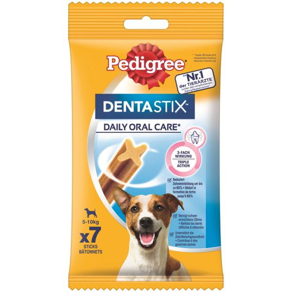 Pedigree Denta Stix Daily Oral Care kleine Hunde 7 St., Die Zahnpflege mit der einzigartigen X-Form