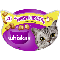 Whiskas Snack Knuspertaschen Huhn & Käse 60g,...