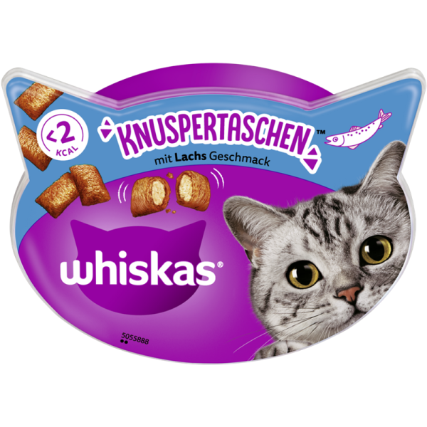 Whiskas Snack Knuspertaschen Lachs 60g, Ein einzigartiges Geschmackserlebnis