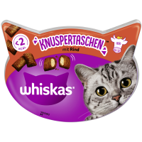 Whiskas Snack Knuspertaschen Rind 60g, Ein einzigartiges...