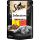Sheba Portionsbeutel Selection Huhn & Rind in Sauce 85g, Alleinfuttermittel für ausgewachsene Katzen