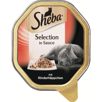 Sheba Schale Selection in Sauce mit Rinderhäppchen...