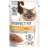 Perfect Fit Cat Portionsbeutel Sensitive Huhn 85g,...