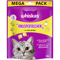 Whiskas Snack Knuspertaschen Huhn & Käse 180g,...