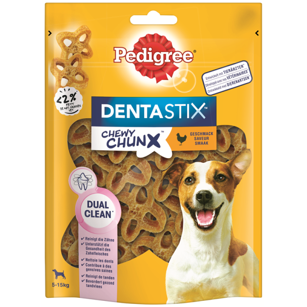 Pedigree Snack Chewy Chunx Mini Huhn 68g, Ergänzungsfuttermittel für ausgewachsene Hunde