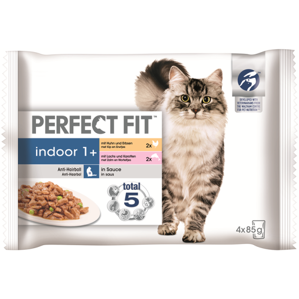 Perfect Fit Cat Portionsbeutel Indoor 4x85g Multipack