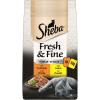 Sheba Portionsbeutel Multipack Fresh&Fine Truthahn...