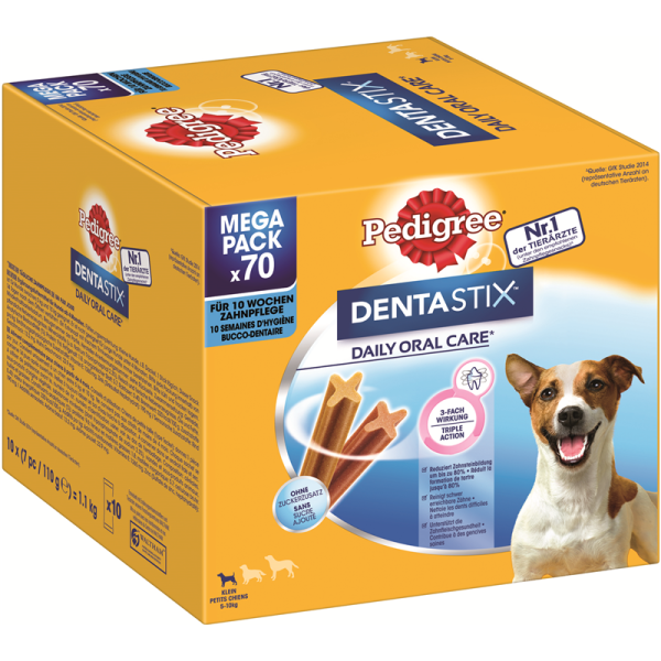 Pedigree Denta Stix Daily Oral Care MP kleine Hunde 70 St., Die Zahnpflege mit der einzigartigen X-Form