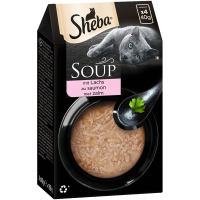 SHEBA Portionsbeutel Multipack Soup mit Lachs 4x40g,...