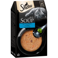 SHEBA Portionsbeutel Multipack Soup mit Thunfisch 4x40g,...