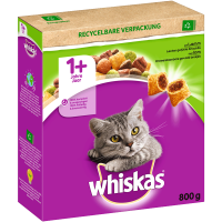 Whiskas Trocken Adult 1+ mit Lamm 800g,...