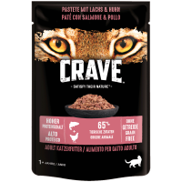 Crave Cat P.B. Pastete Lachs + Huhn 85g