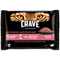 Crave Cat P.B. M.P. mit Lachs + Huhn 4 x 85g