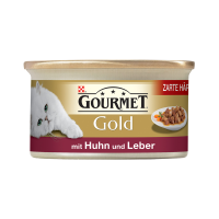 Gourmet Dose Gold Häppchen Sauce Huhn & Leber 85g