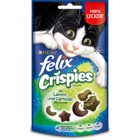 Felix Snack Crispies Lamm + Gemüse 45g, Katzen Snack