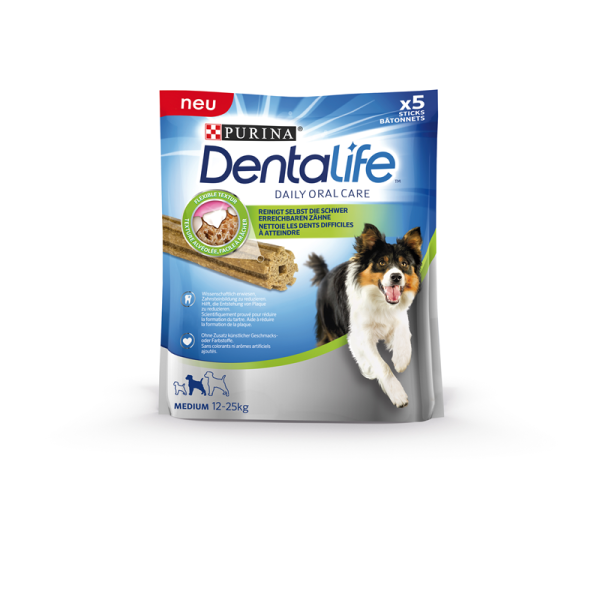 Purina DentaLife Dog Medium 115g, Nahrungsergänzungsmittel für Hunde