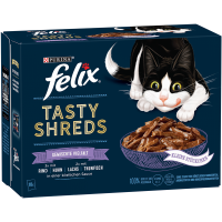 FELIX Katzennassfutter Tasty Shreds Geschmacksvielfalt...