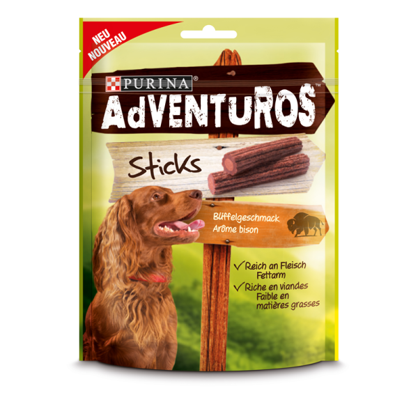 Adventuros Sticks 120g, Snacks für Hunde