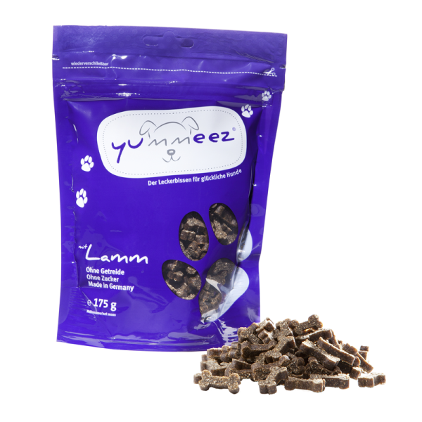 Yummeez Lamm 175g, Getreidefreie Leckerli für Hunde