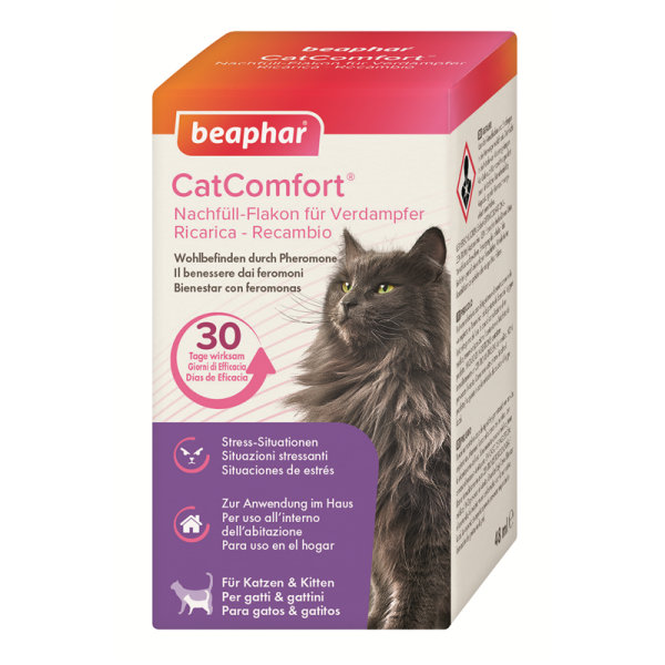 Beaphar CatComfort Nachfüll-Flakon für Verdampfer 48 ml, Umgebungsspray für den Katzenhaushalt.