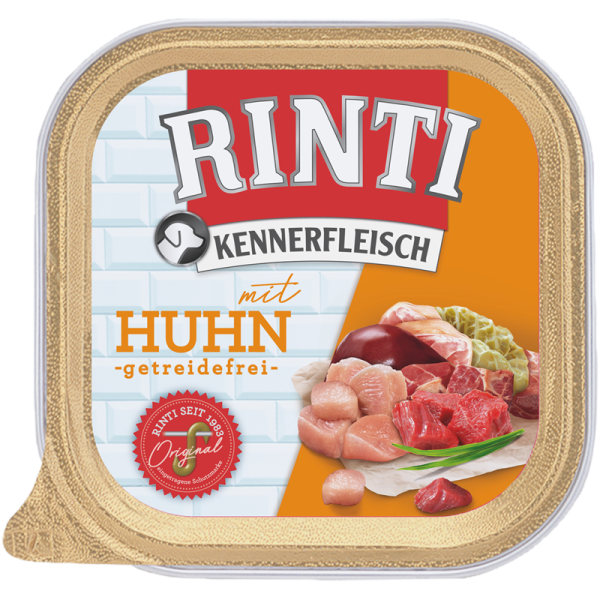 Rinti Kennerfleisch Plus Huhn 300g, Alleinfuttermittel für Hunde.