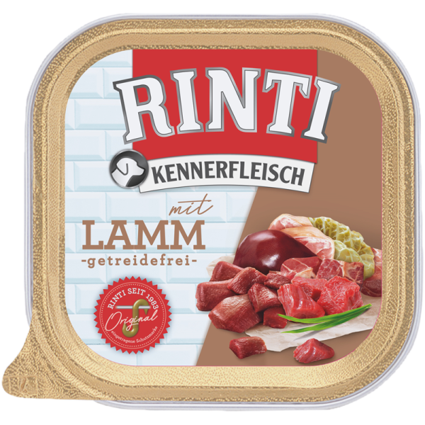 Rinti Kennerfleisch Plus Lamm 300g, Alleinfuttermittel für Hunde.